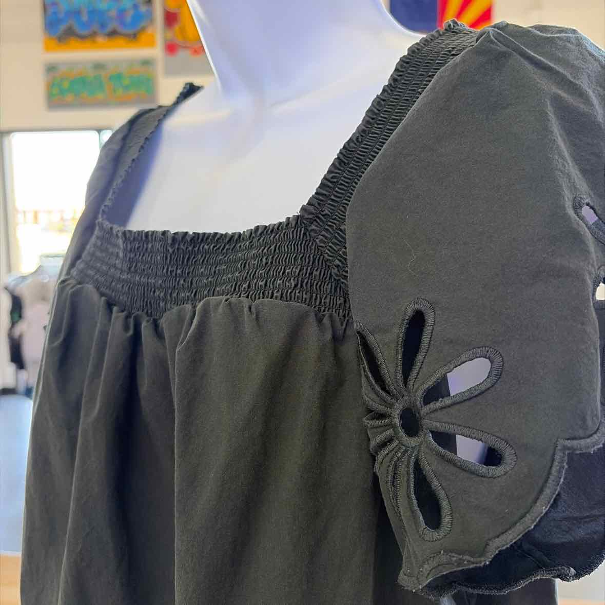 Rails Size M Black Preloved Blouse SS