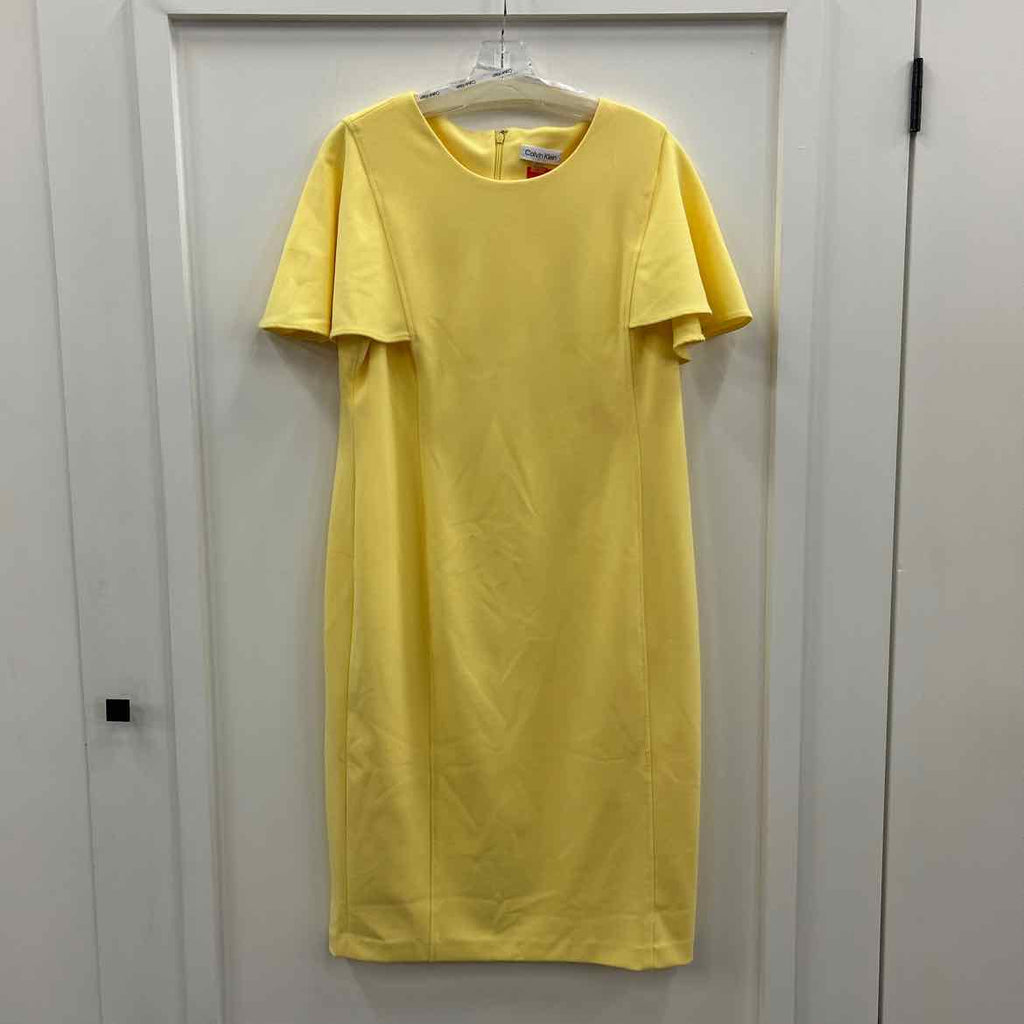 Calvin Klein Size 14 Yellow Preloved Dress
