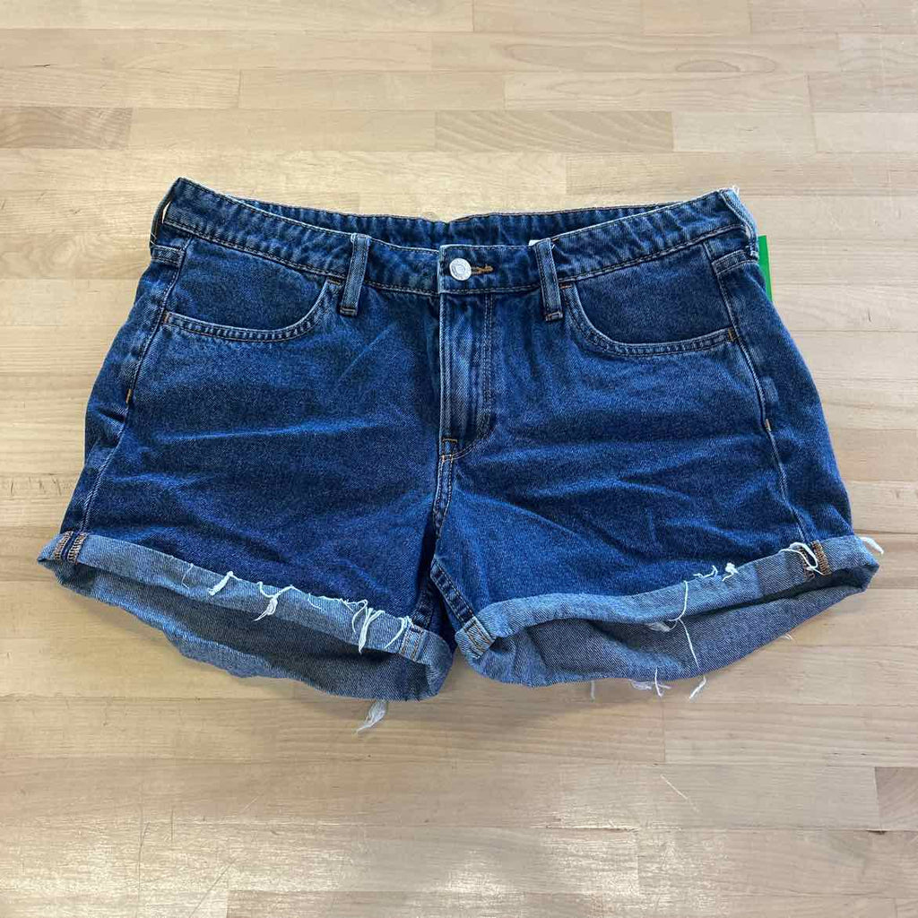& Denim Women Size 8 Blue Denim Preloved Shorts