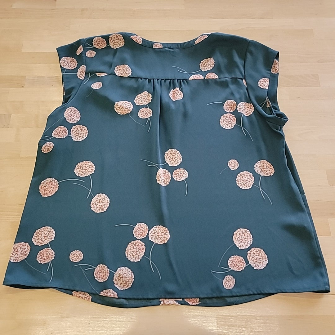Daniel Rainn Size XXL Green Blouse