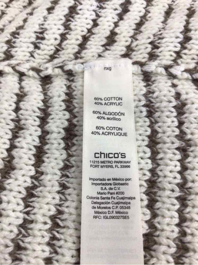 Chico's Size 1 Gray Preloved Sleeveless