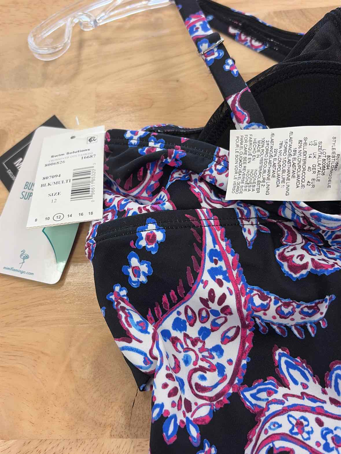 Swim Solutions Women's Paisley-Print Tankini Top