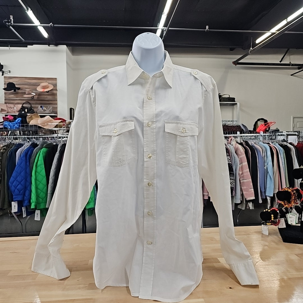Gap Size M White Button Down Shirt