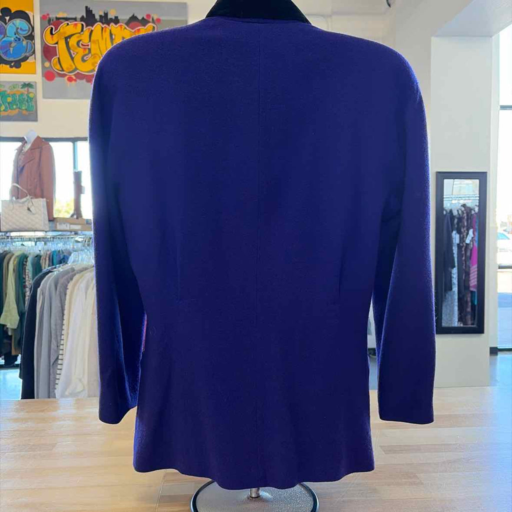 Valerie Stevens Size 6P Purple Wool Preloved Blazer