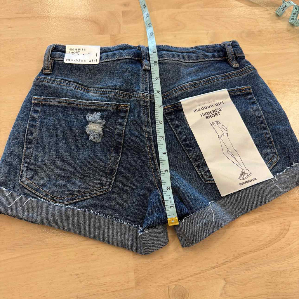 Madden Girl Women Size 1 Blue New Shorts