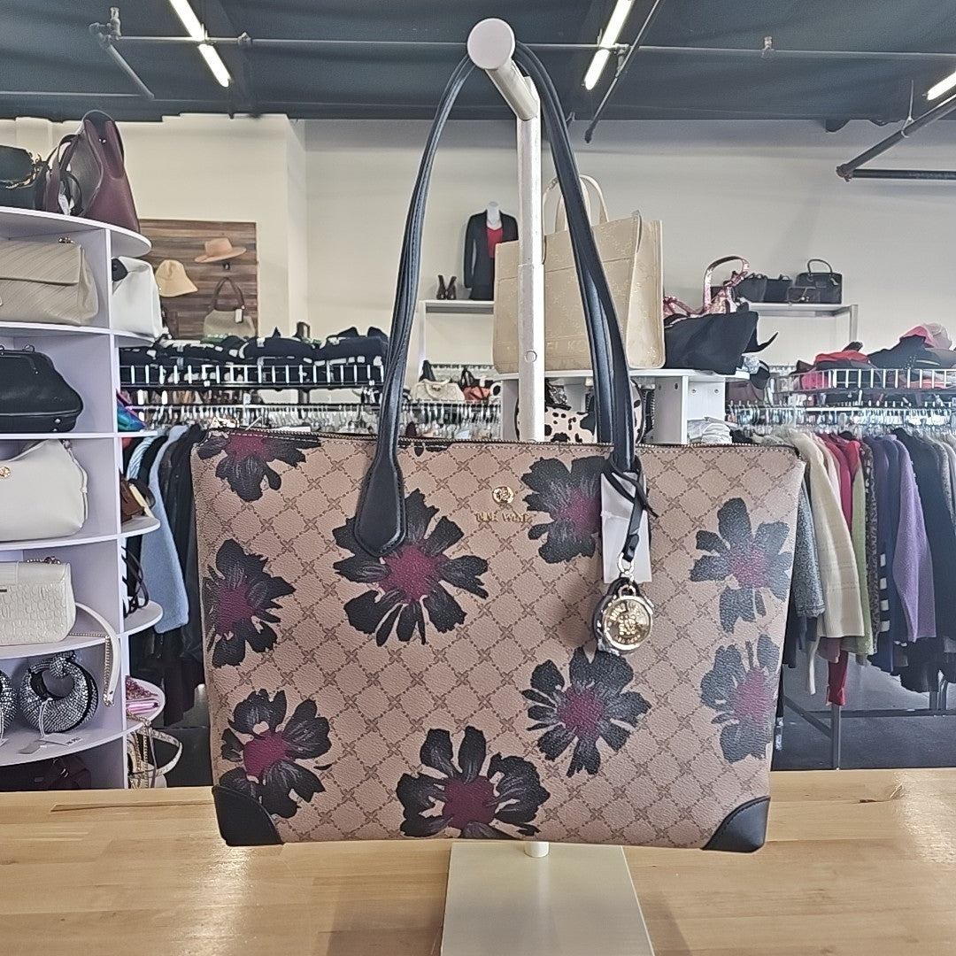 Nine West Kyrie Stylish Laptop Tote, Logo Floral