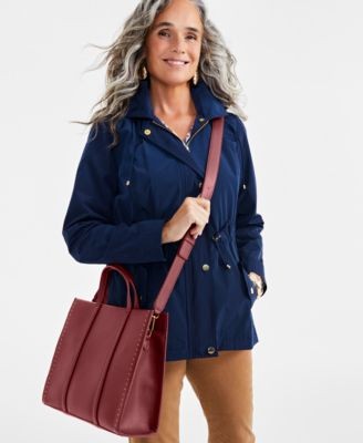 Style & Co. Burgundy Boxy Medium Tote Handbag