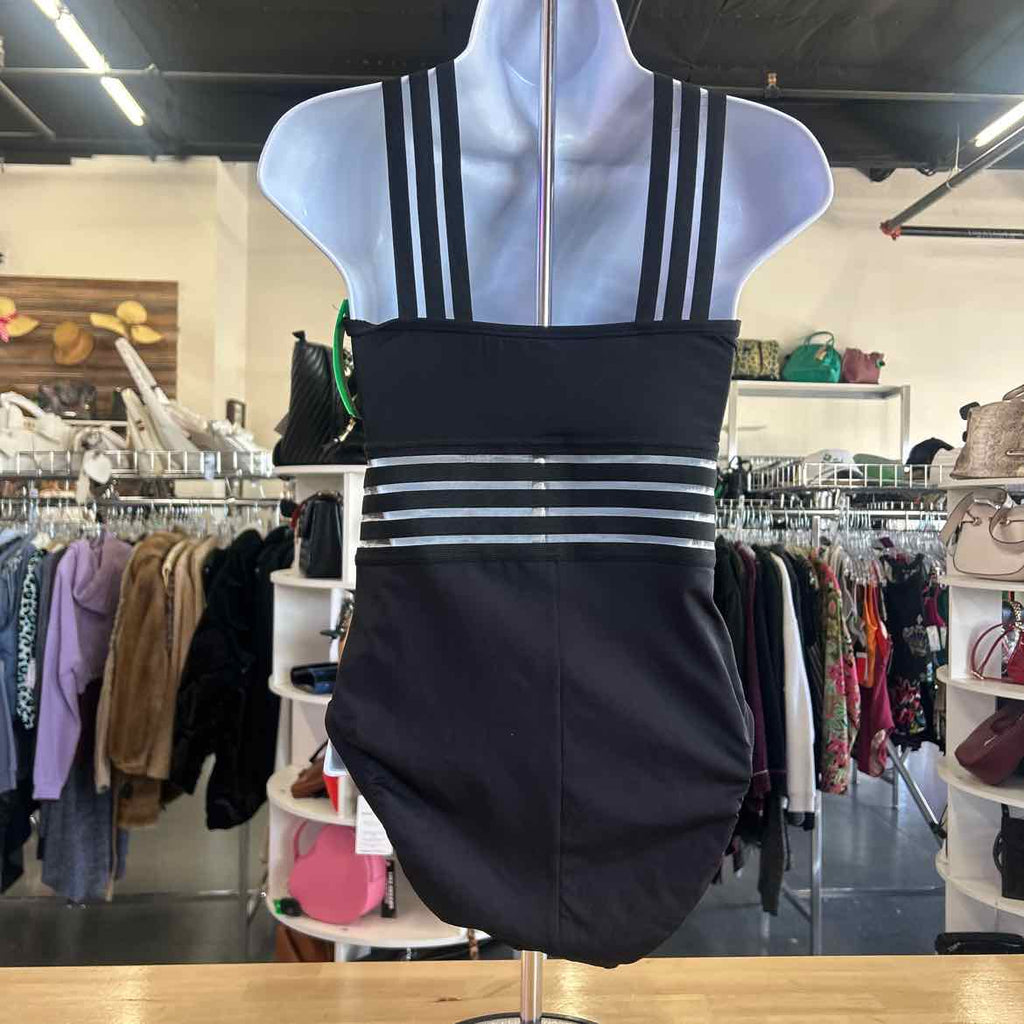 Kenneth Cole Size S Black Mesh Nylon Preloved Swimsuit