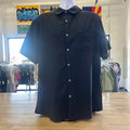 Quicksilver Size XL Dark Gray Preloved MENS Button Down Shirt