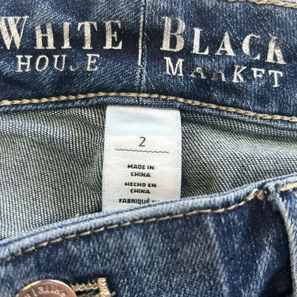 White House Black Market Size 2 Blue Denim Preloved Jeans