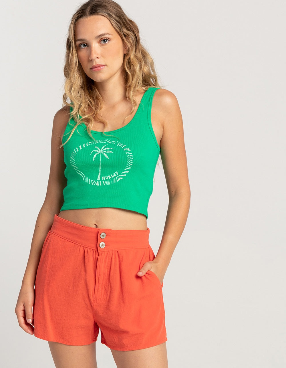 Hurley Size L Orange Shorts