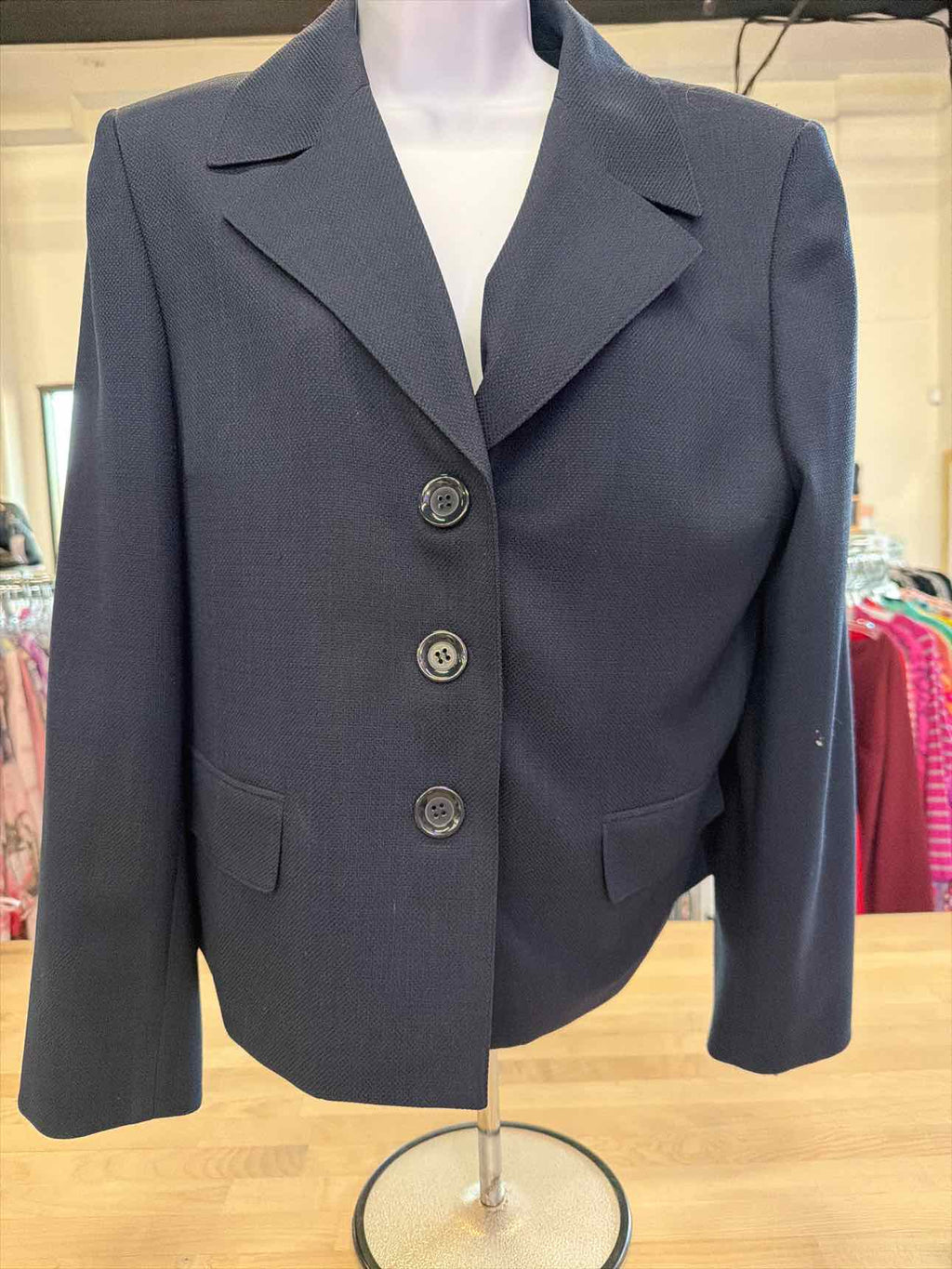 Evan Picone Size 14 Navy 2 pc Dress Set