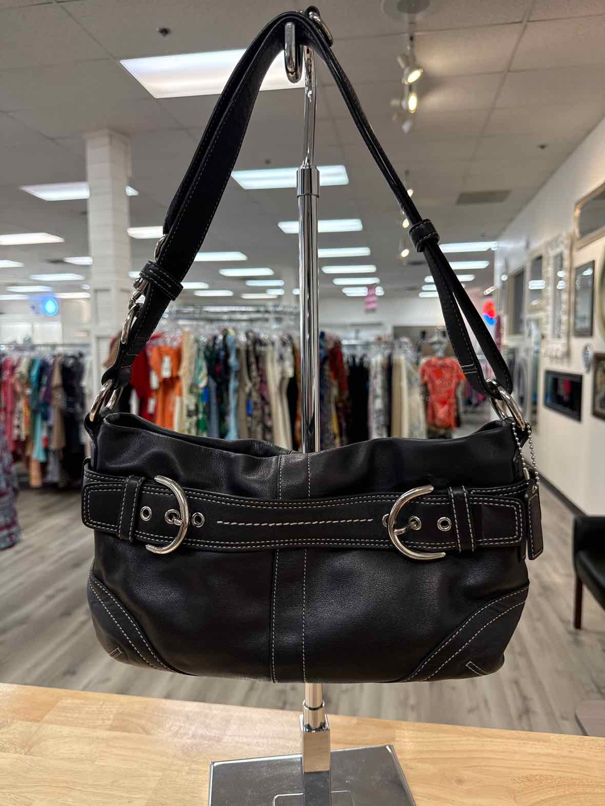 Coach Black Soho Leather 4 Way Crossbody Y2K Vintage Handbag