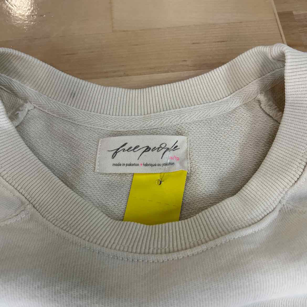 Free People Size XS Tan Preloved Sweater