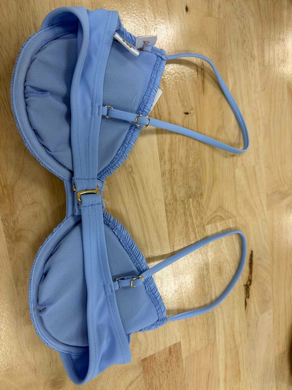 Salt + Cove Size S Smocked Underwire Bikini Top