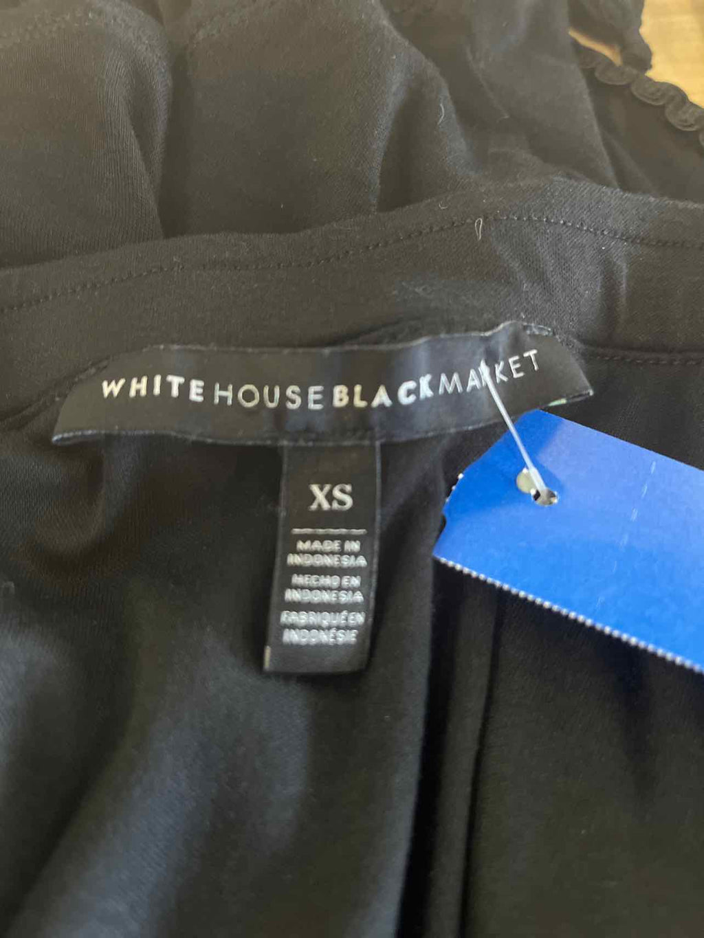 White House Black Market Size XS Black Preloved Tube