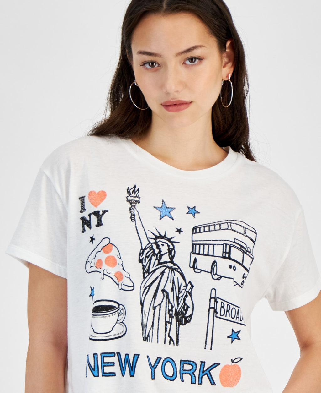Grayson Threads, the Label Juniors' New York Graphic-Print Tee