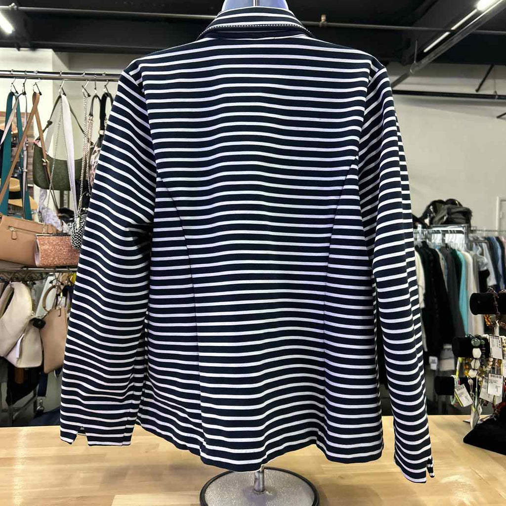 CJ Banks Size 1X Blue/White Blazer