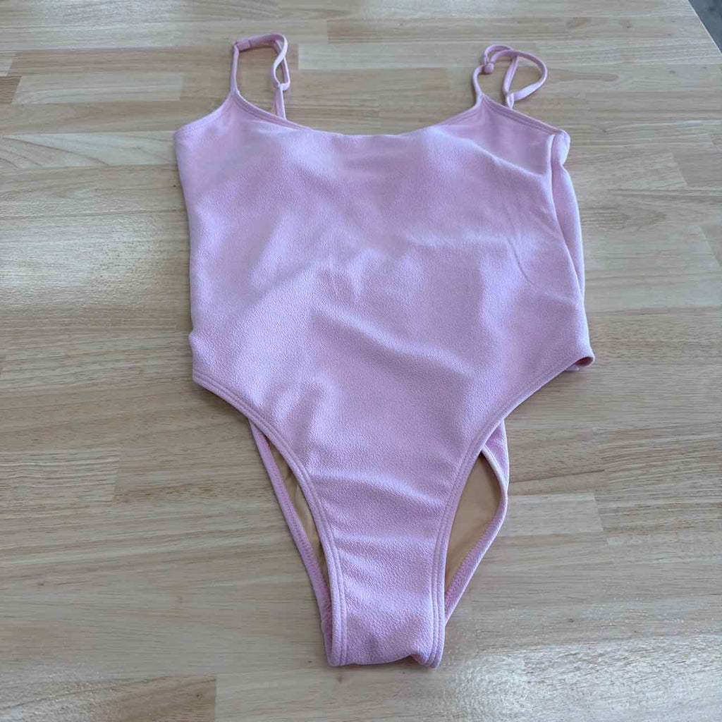 Cotton on Women's Thin-Strap Scoop-Back Cheeky One-Piece Swimsuit - Pirouette Cr