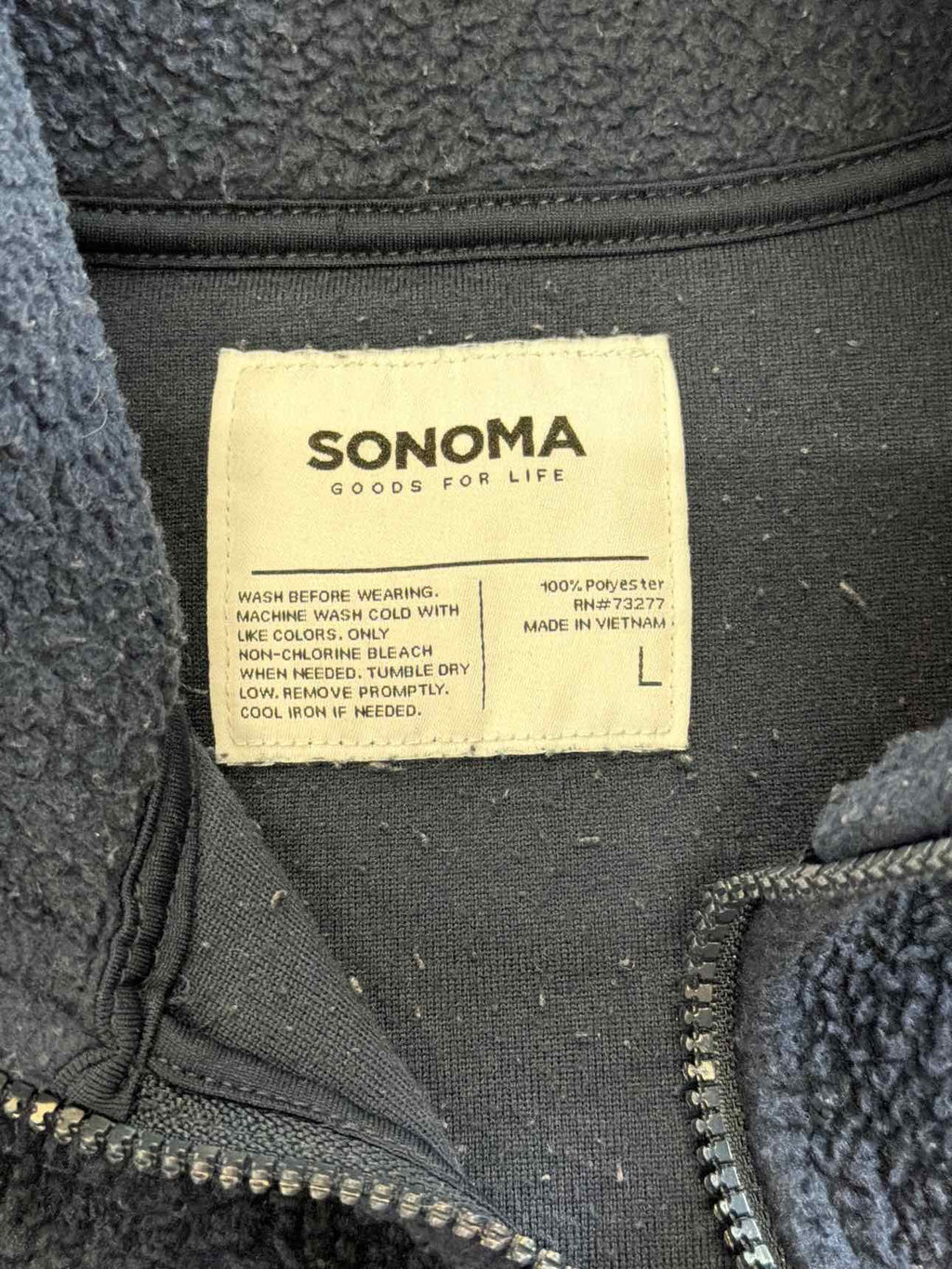 Sonoma Size L Navy MENS Sweater