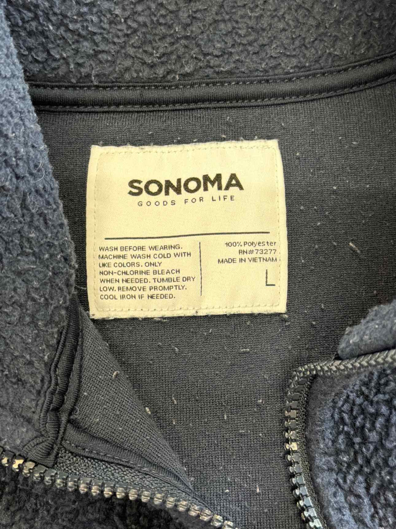 Sonoma Size L Navy MENS Sweater