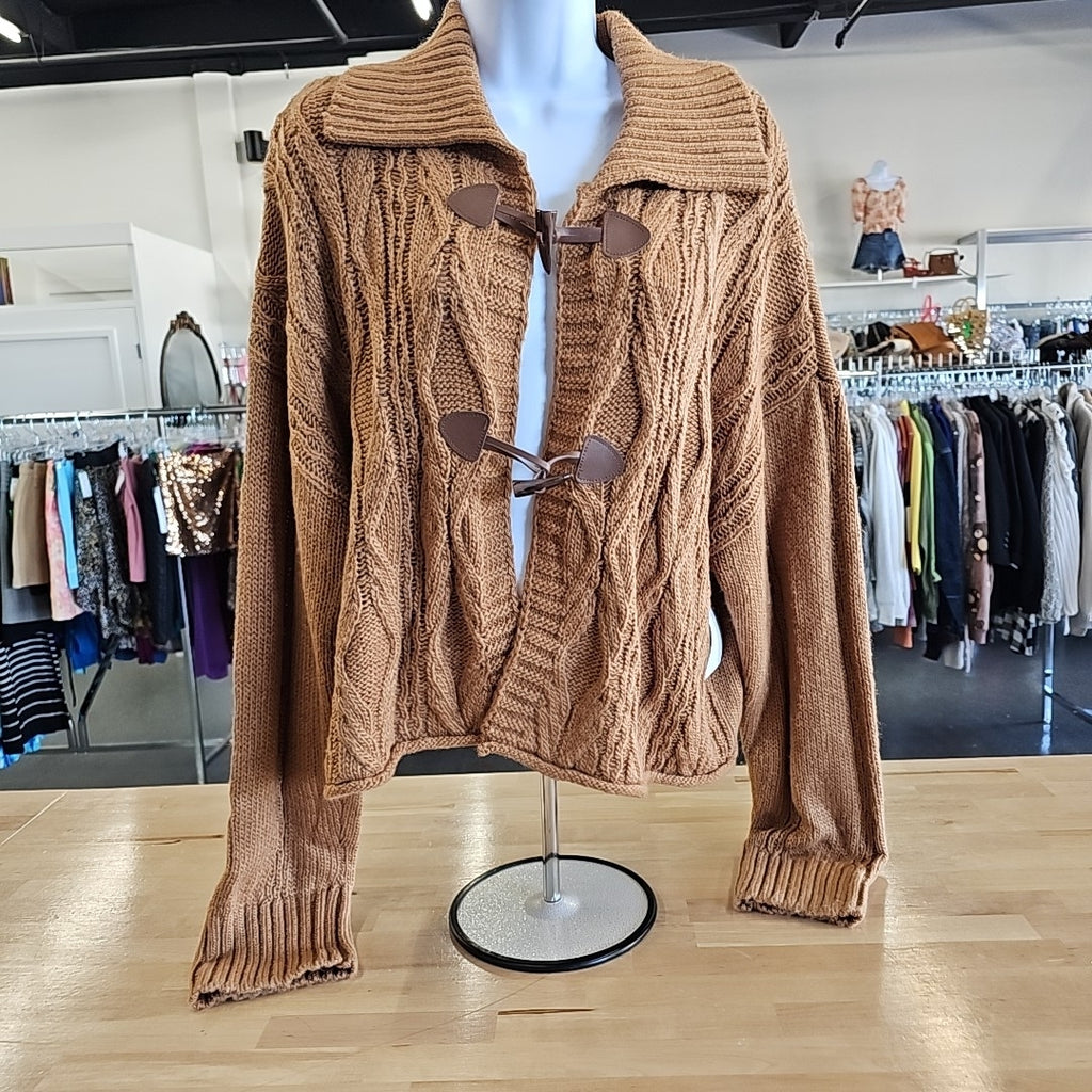 Sugar Moon Size XL Brown Sweater