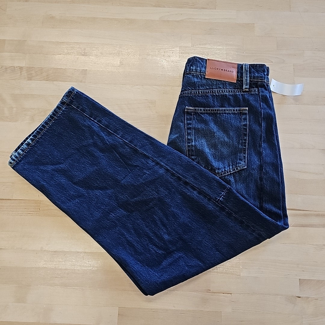 Lucky Brand Women's High-Rise Barrel-Leg Jeans - Obsidian Blue