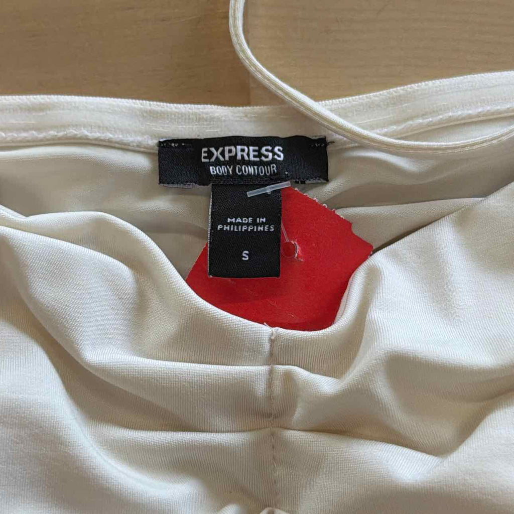 Express Size S Cream Used Bodysuit