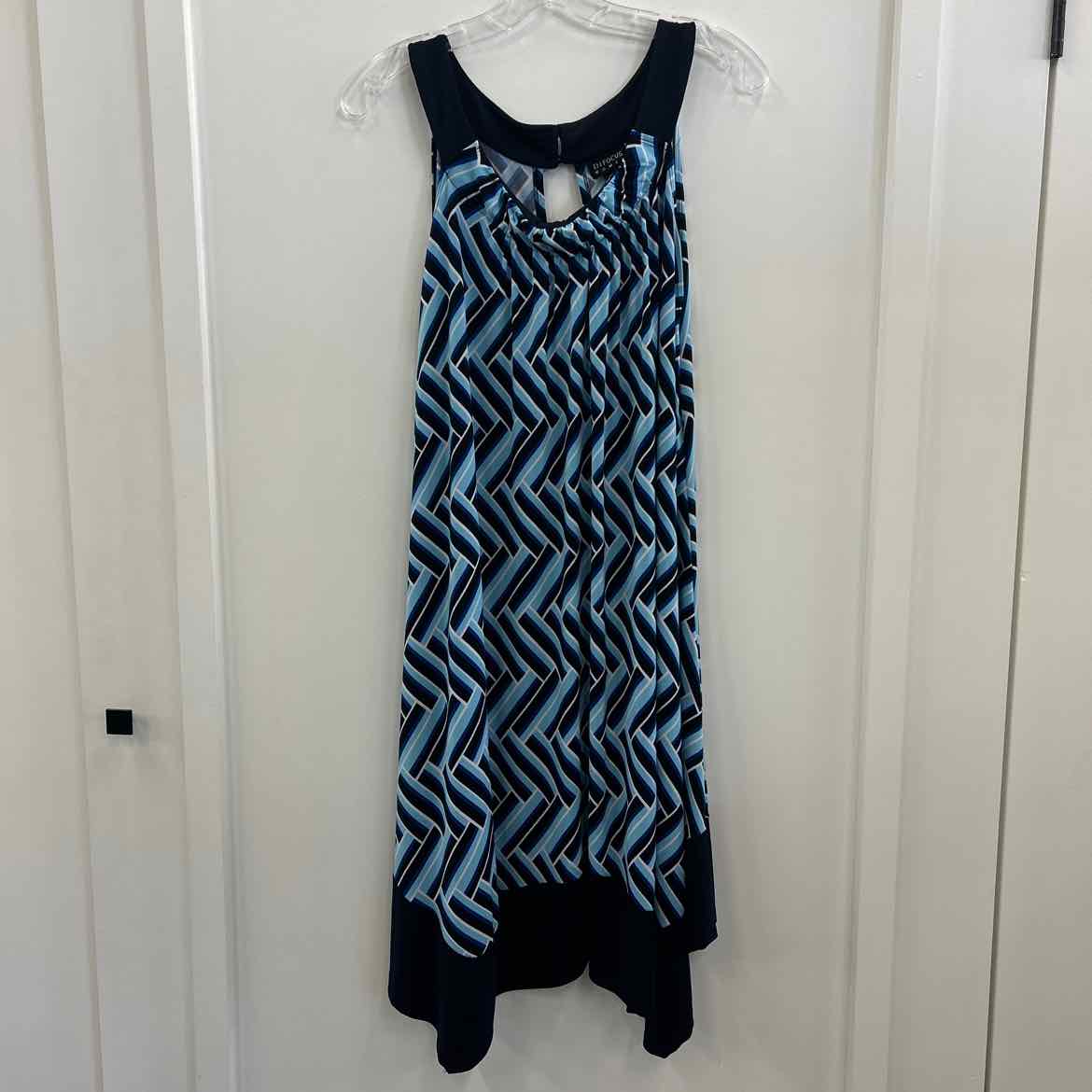 Enfocus Size 18 Blue Dress