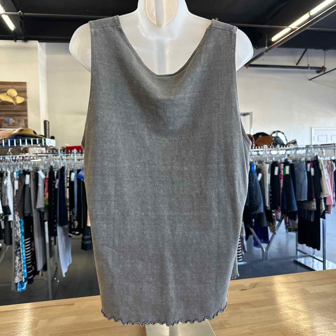 Size XL Gray Sleeveless