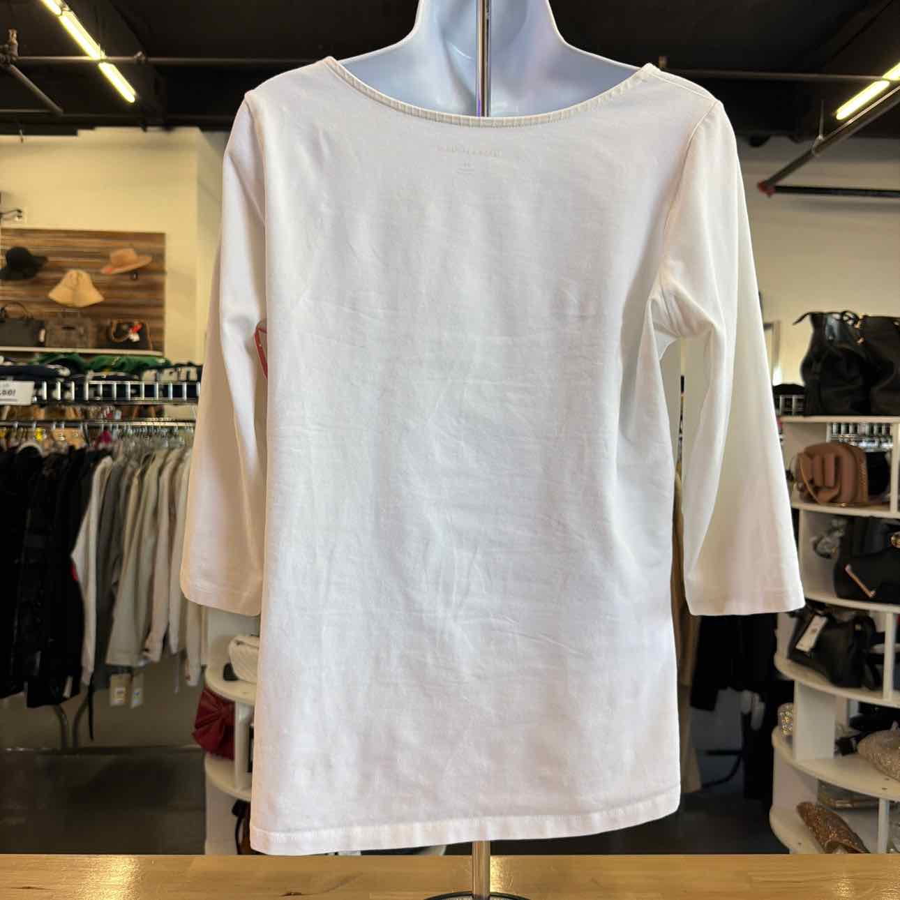 Jessica London Size 12 White Preloved Long Sleeve