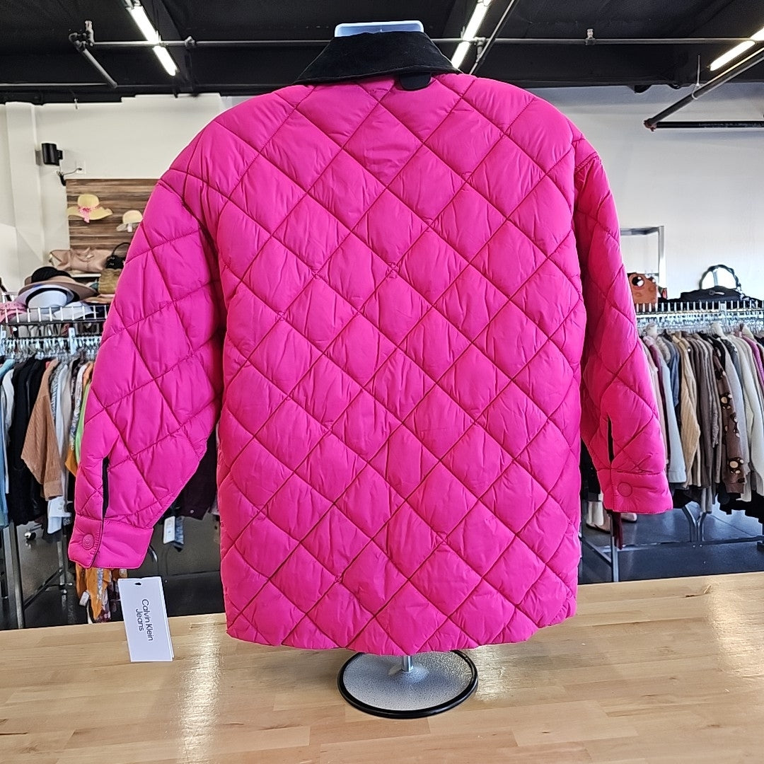 Calvin Klein Size S Pink Black New Jacket