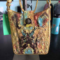 Brahmin Yellow Print Handbag