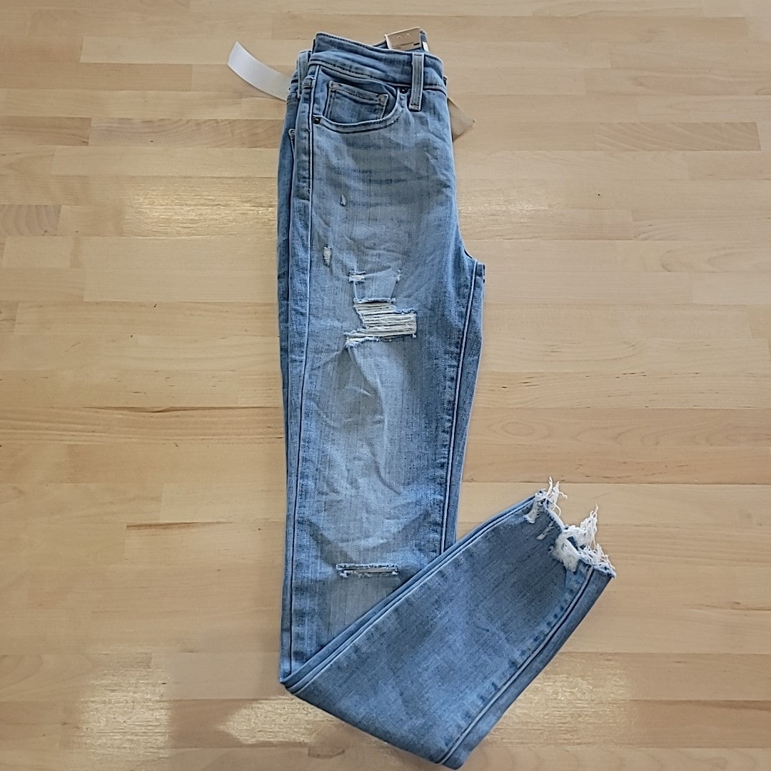 Levi's Size 24 721-High Rise Skinny-Jeans Medium Blue