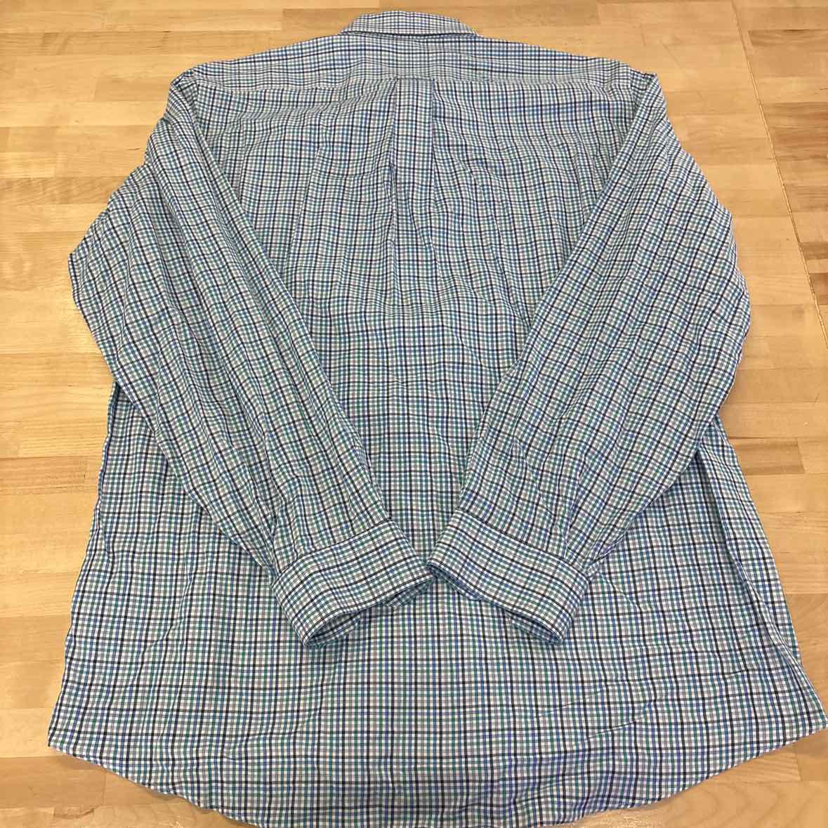 Kirkland's Size XL Blue MENS Button Down Shirt