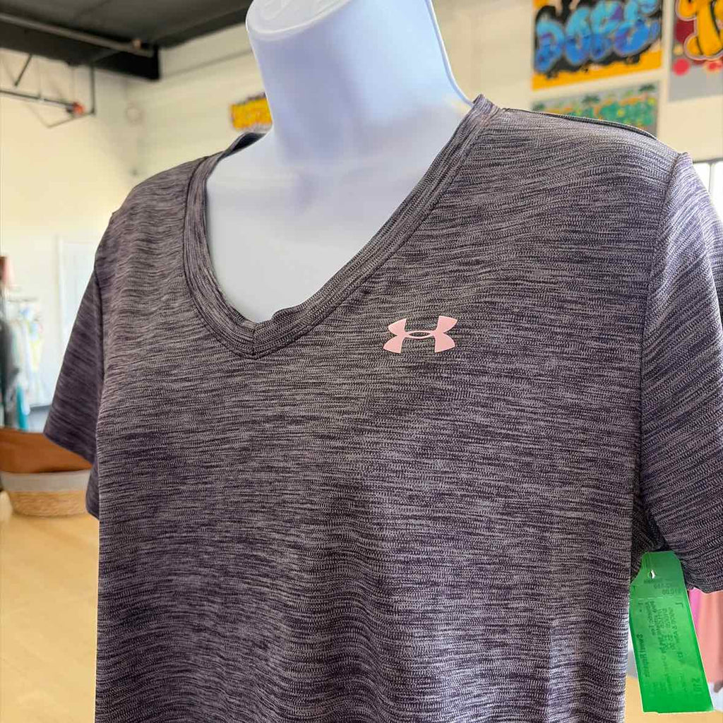 Under Armour Size L Pink Preloved Athletic Tee
