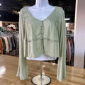 Self E Size L Green Preloved Blouse LS