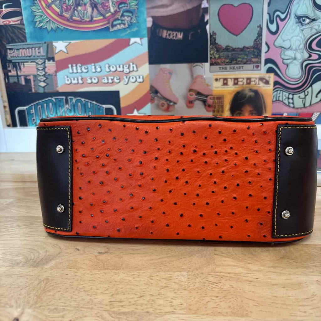 Dooney & Bourke Orange & Brown Purse