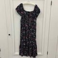 Lane Bryant Size 14 Black & Aqua Preloved Dress