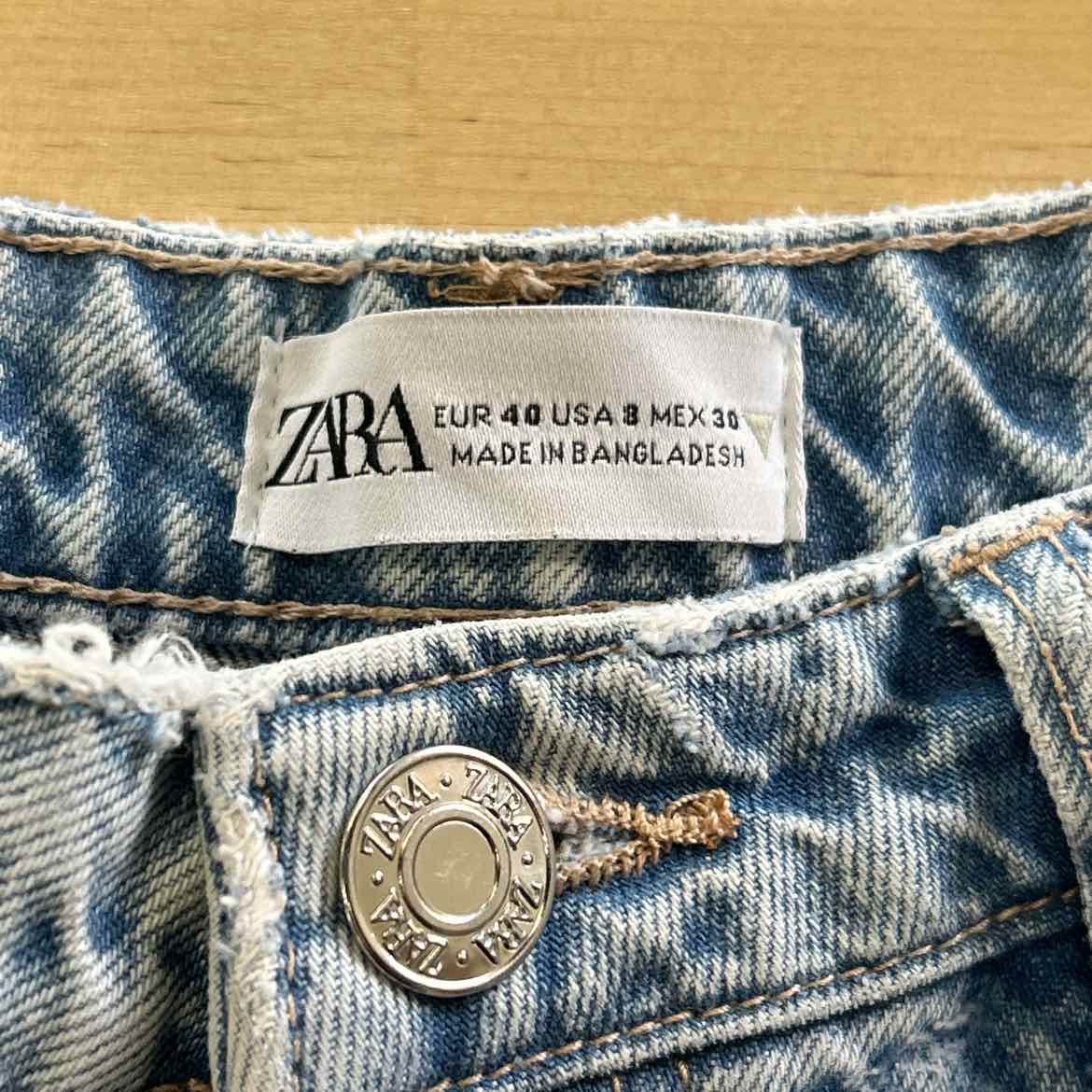 zara Size 8 Light Blue Denim Preloved Jeans