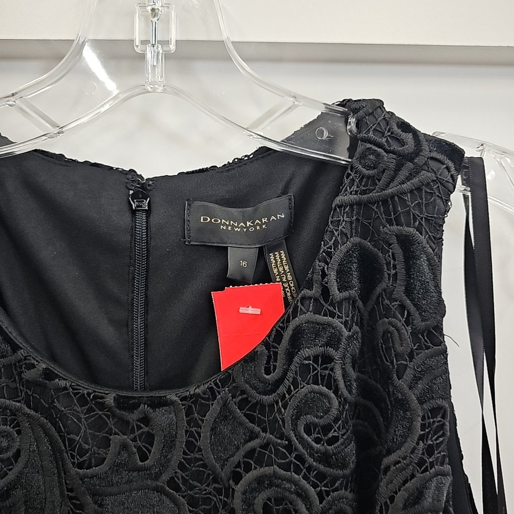 Donna Karan New York Women's Lace Sheath Dress - Black