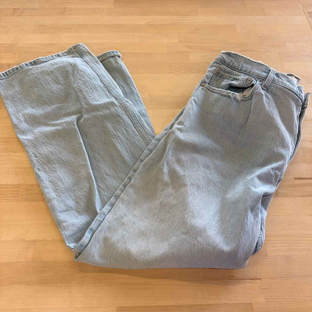Abercrombie & Fitch Size 16 Blue Used Jeans