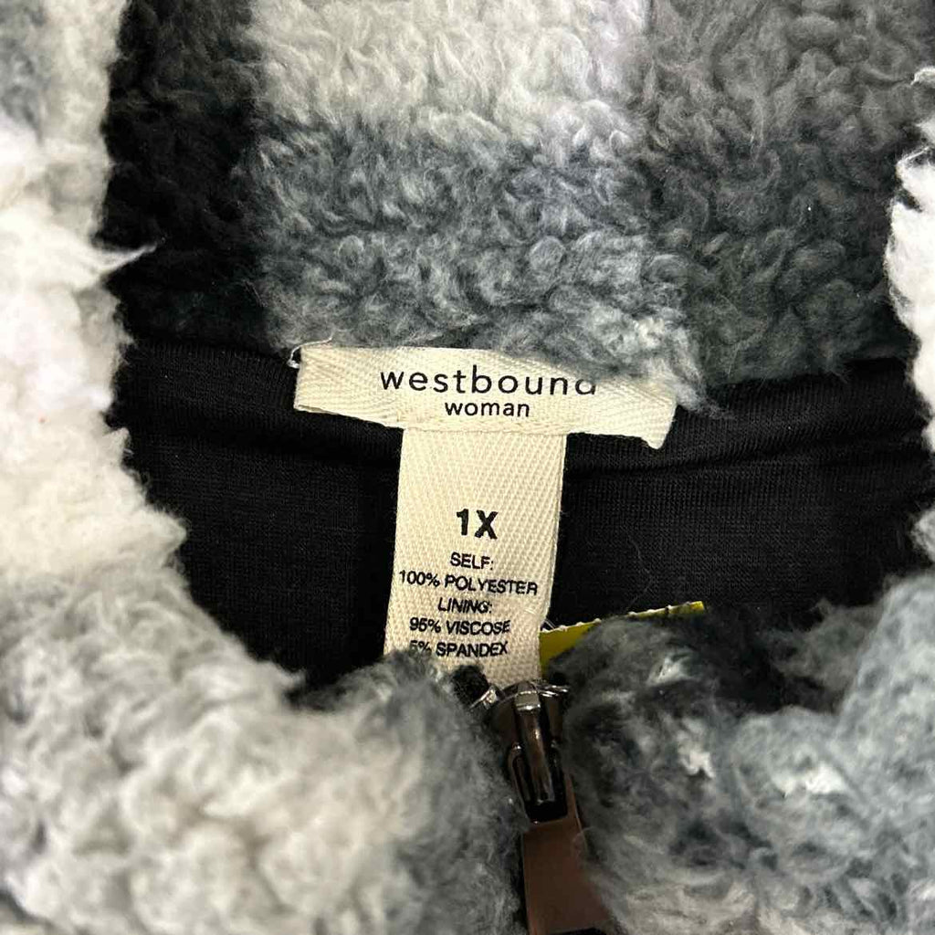 Westbound Size 1X black/gray/white Vest
