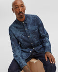 Mode Of One Size L Blue New MENS Long Sleeve Shirt
