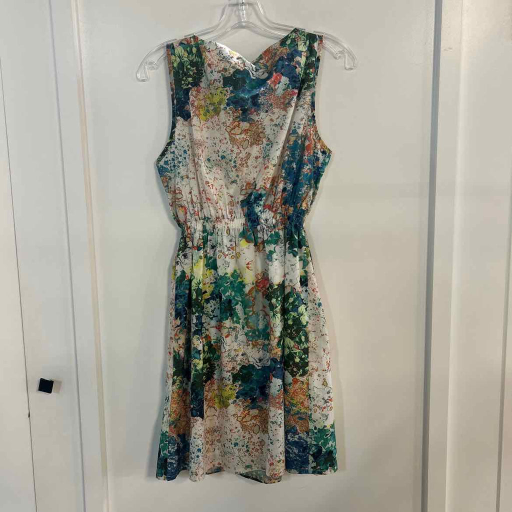 L.A Soul Size S White Green Preloved Dress