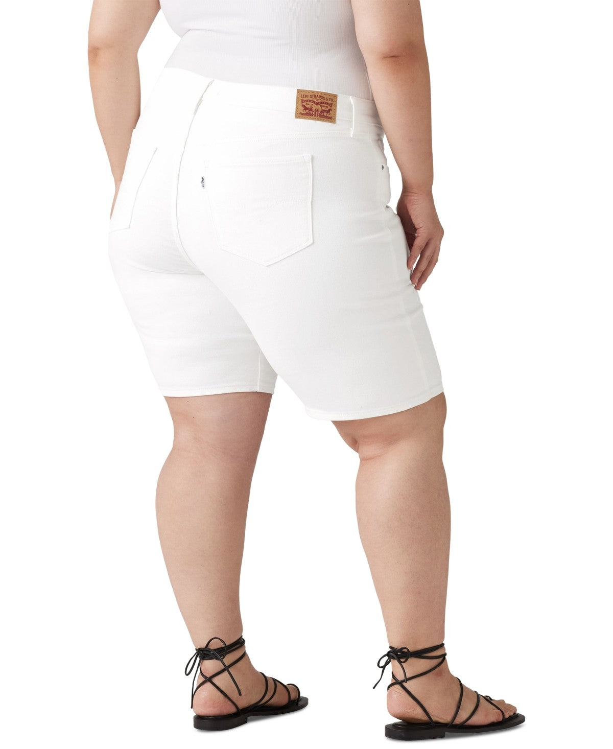 Levi's Women Size 22 White New Shorts Shaping Bermuda Women's Shorts plus sized