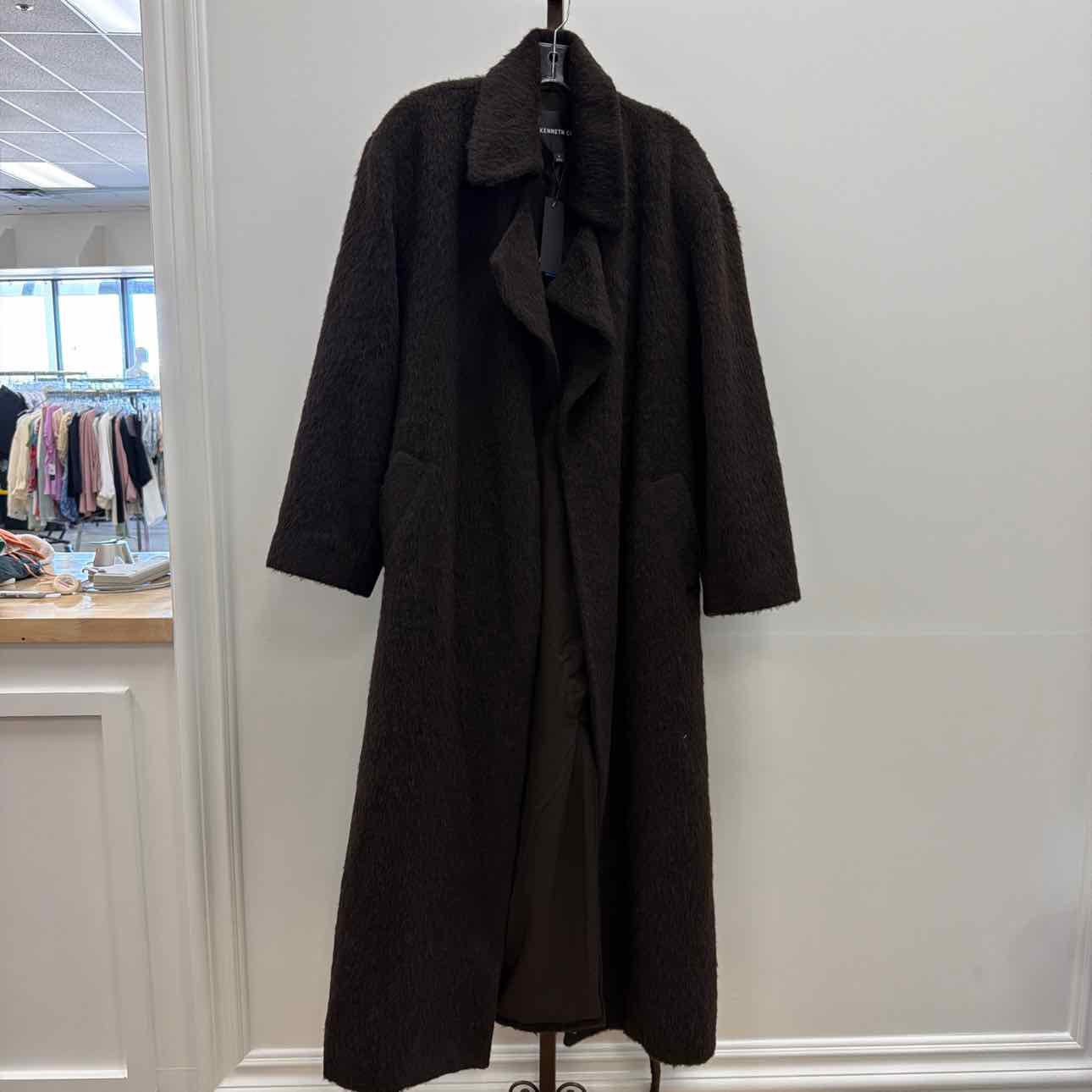 Kenneth Cole Size M Brown New Trenchcoat