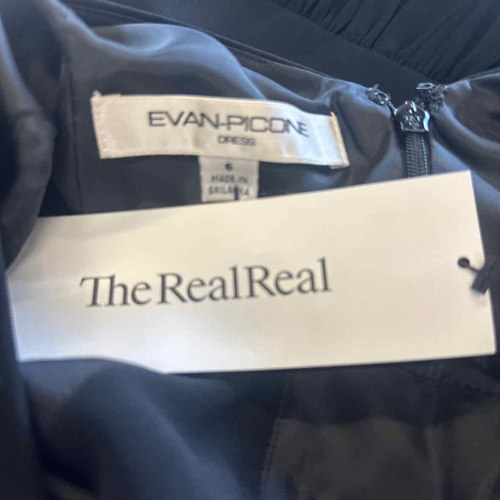 Evan Picone Size 6 Black Dress