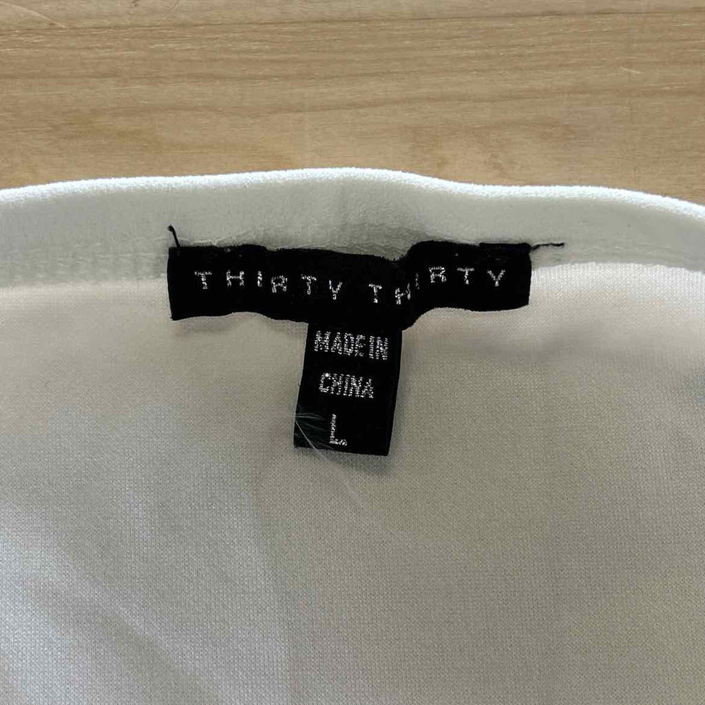 Thirty Thirty Size L White Preloved 2 pc Dress Set