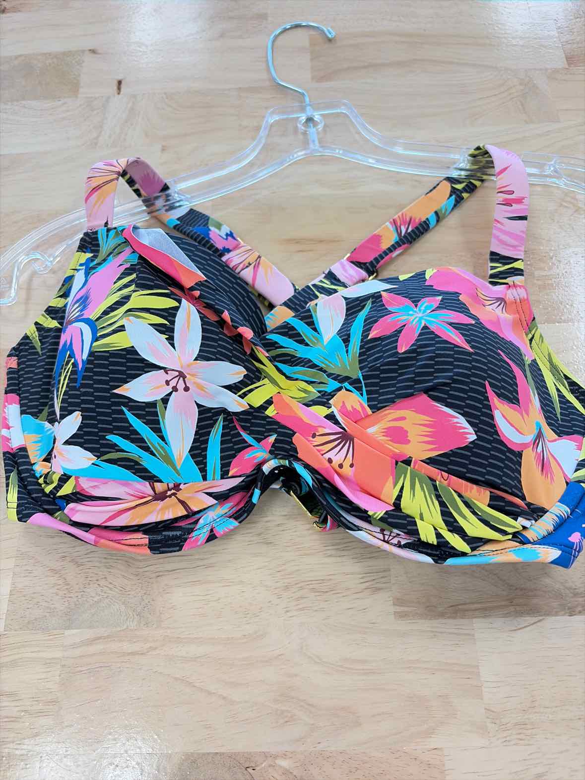 Bleu Size 36D Sweet Escape Bra-Sized Bikini Top - Multi